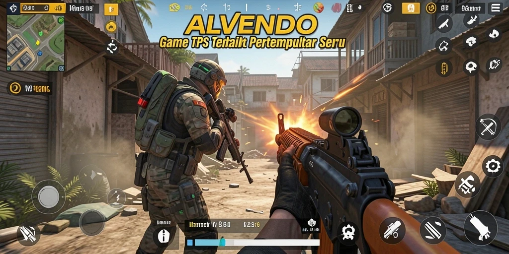 Tampilan gameplay seru dari ALVENDO dengan aksi mendebarkan.
