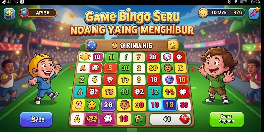 Screenshot gameplay API36 menampilkan keseruan permainan Bingo yang menghibur.