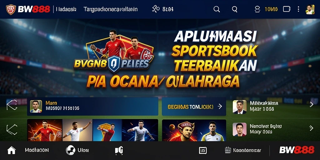 Tampilan gameplay menarik dari aplikasi Sportsbook BW888.