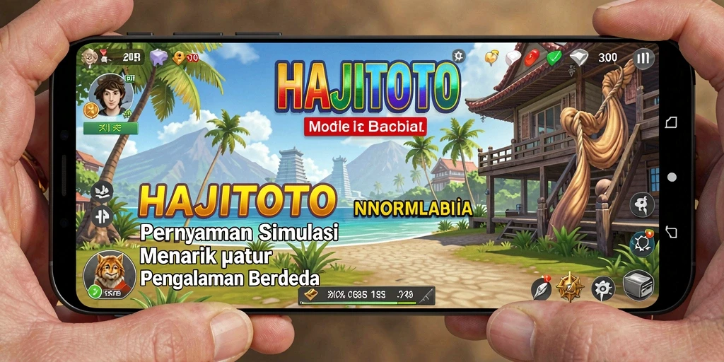Screenshot gameplay HAJITOTO menampilkan simulasi yang imersif dan interaktif.