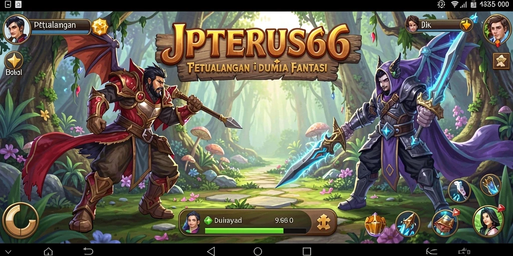 Tampilan mendebarkan dari gameplay petualangan JPTERUS66