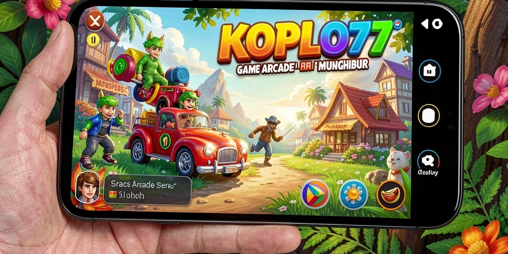 Tangkapan layar utama KOPLO77 menampilkan gameplay Arcade yang seru.