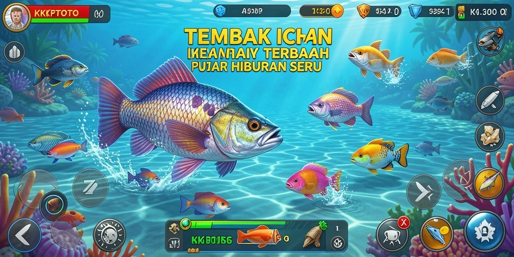 Tampilan gameplay menembak ikan yang seru di KPKTOTO.