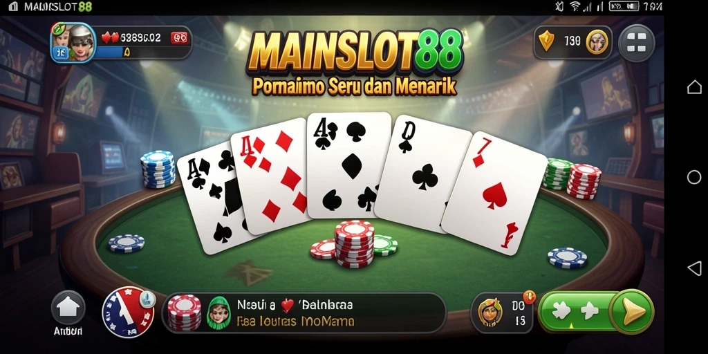 Tampilan menarik dari gameplay MAINSLOT88 yang menampilkan serunya permainan Domino.