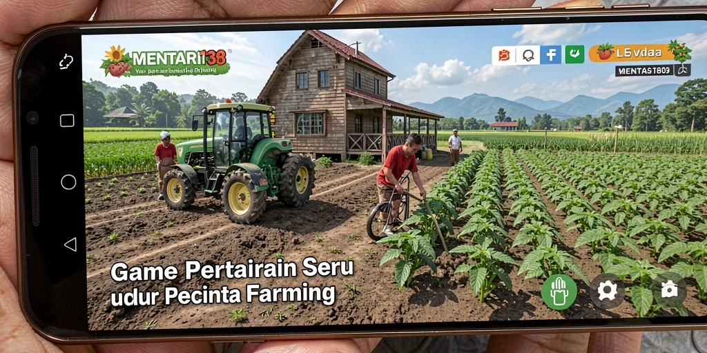 Screenshot gameplay MENTARI138 menunjukkan aktivitas bertani yang seru.