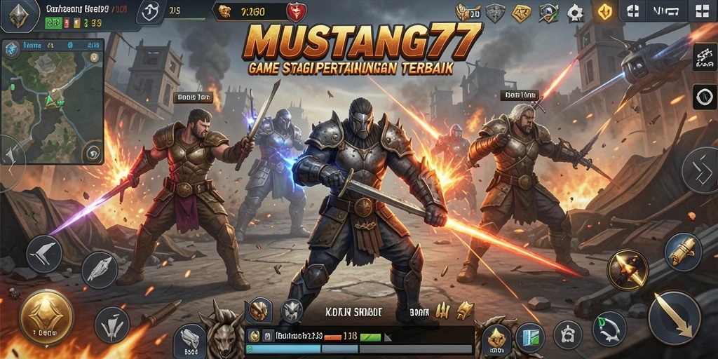 Tampilan gameplay seru dan tantangan dalam MUSTANG77.
