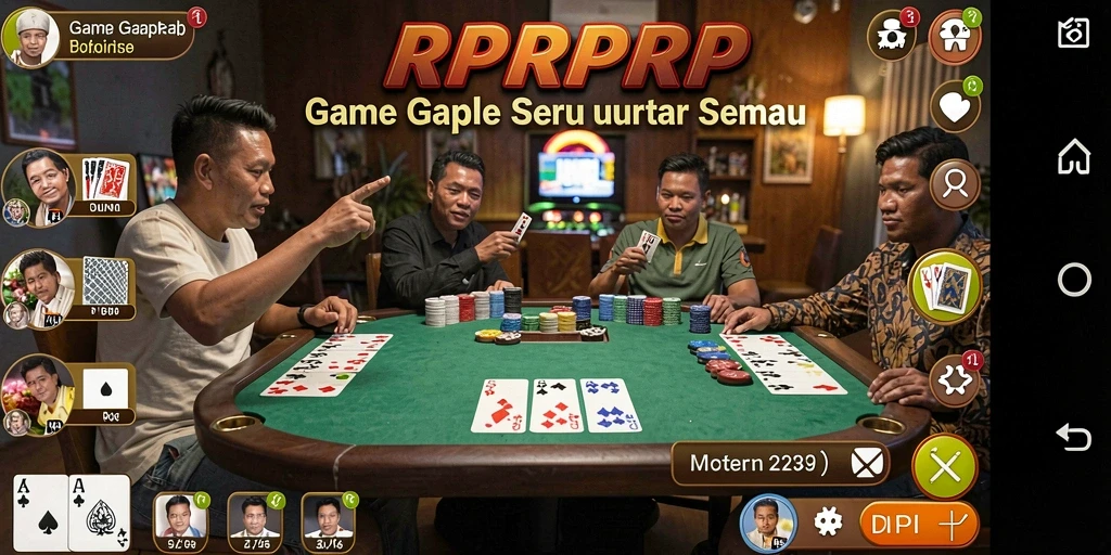 Tampilan utama gameplay RPRPRP yang menarik dan penuh warna.