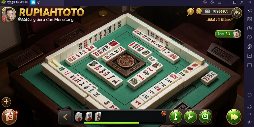 Gameplay menarik RUPIAHTOTO dalam aksi Mahjong.