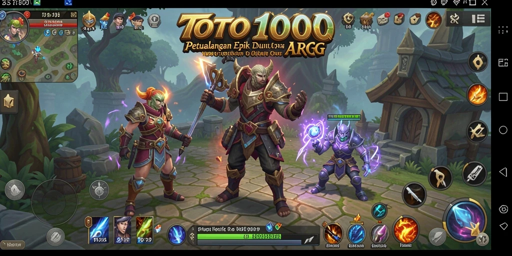 Tampilan gameplay menegangkan di TOTO1000 dengan karakter beraksi.